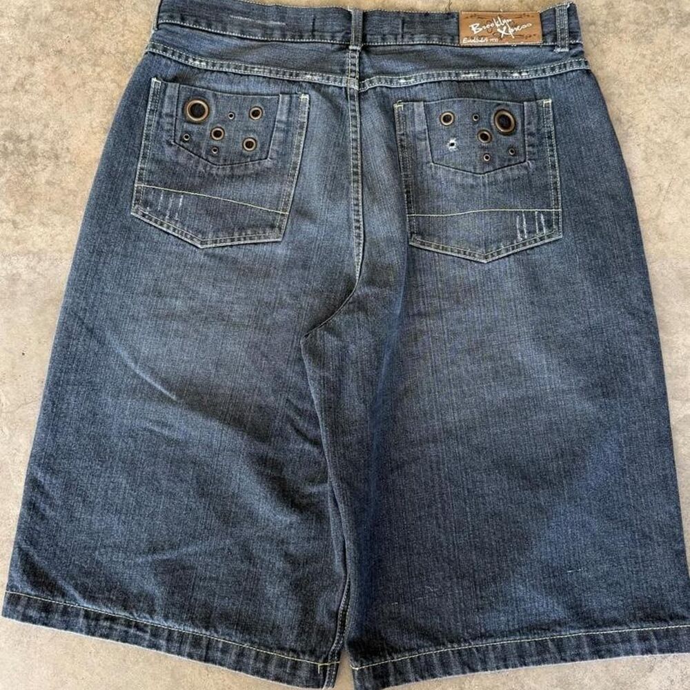 Southpole Men's Blue and Navy Shorts